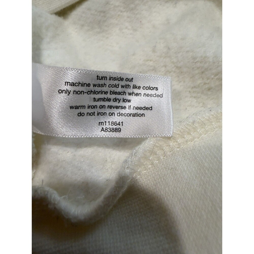 Lane Bryant Merry Graphic Christmas Holiday Cream Long Sleeve Sweatshirt 14/16 - Picture 8 of 8
